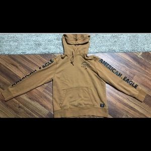 American Eagle Outfitters Men's Spell Out Logo Hoodie Sweatshirt Size M.
